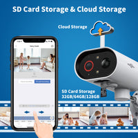 Thumbnail for Home Security Camera Rechargeable Outdoor Waterproof Security Camera