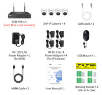 Thumbnail for Wireless Security Camera system 1080P