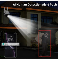 Thumbnail for Hiseeu 4K 8MP PTZ IP Camera Outdoor WiFi