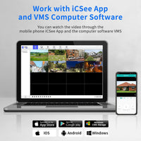Thumbnail for Hiseeu 4K 8MP PTZ IP Camera Outdoor WiFi