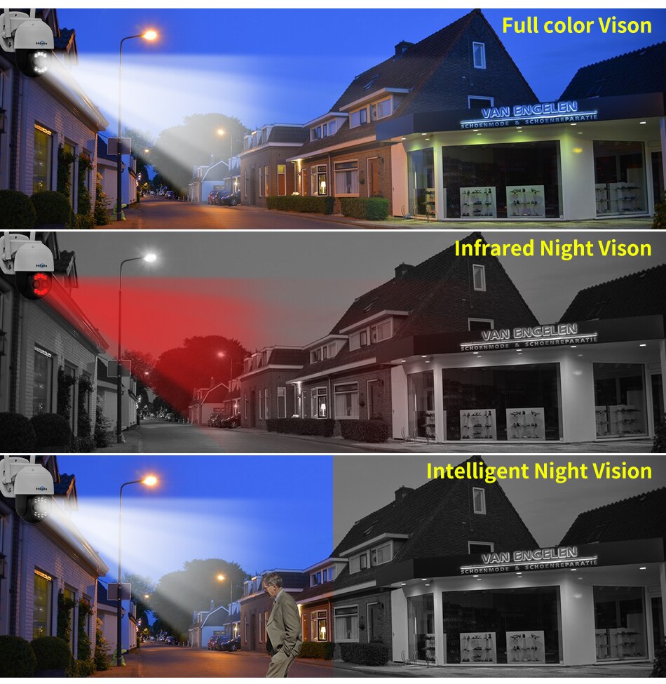 Hiseeu 4K 8MP PTZ IP Camera Outdoor WiFi