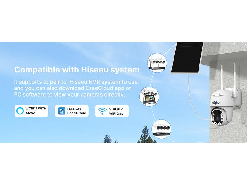 Easy install solar security camera