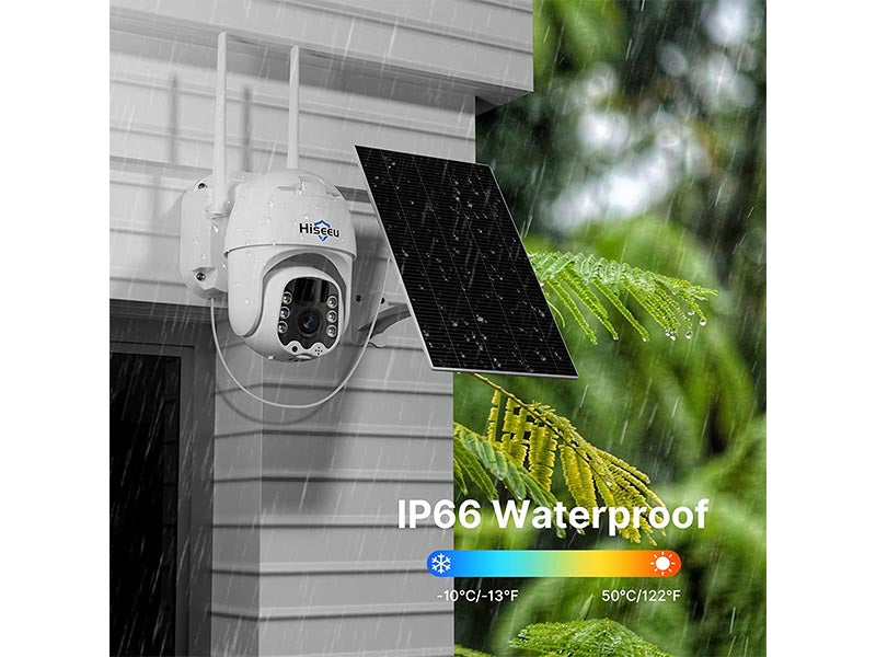 Home security solar camera