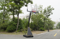 Thumbnail for Basketball hoop assembled in backyard setting
