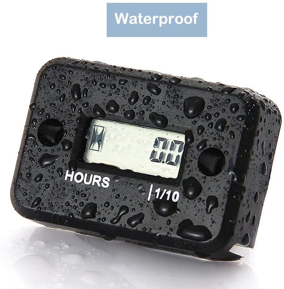 Hour Meter Nductive Hour Meter For Gas Engine Lawn Mower Dirt Bike Motorcycle Motocross Snowmobile - The Shopsite