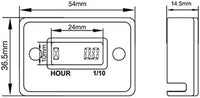 Thumbnail for Hour Meter Nductive Hour Meter For Gas Engine Lawn Mower Dirt Bike Motorcycle Motocross Snowmobile - The Shopsite