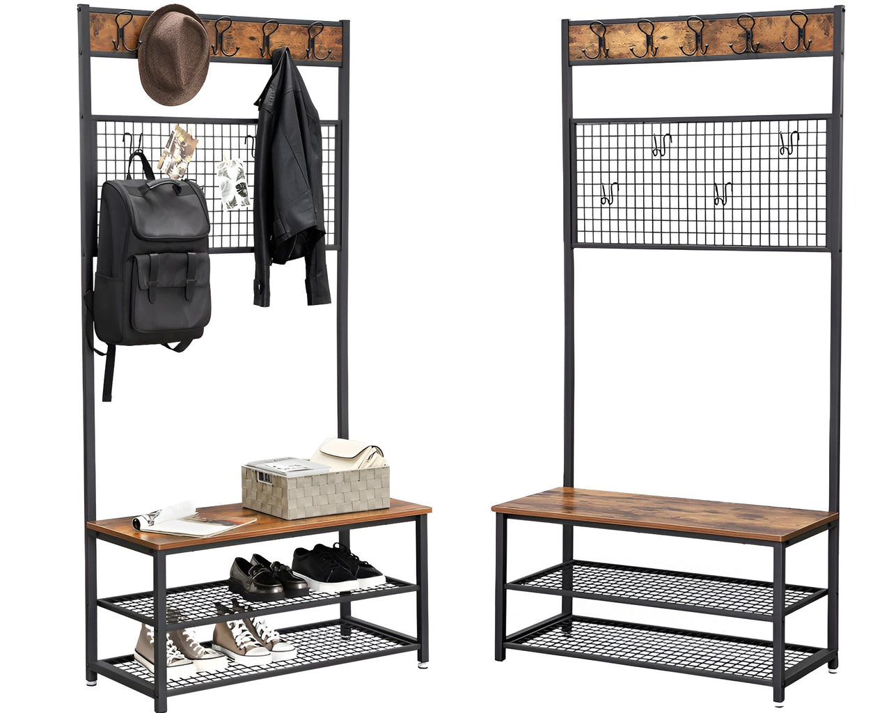 Vasagle Coat Rack Stand with with Shoe Storage Bench