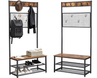 Thumbnail for Vasagle Coat Rack Stand with with Shoe Storage Bench
