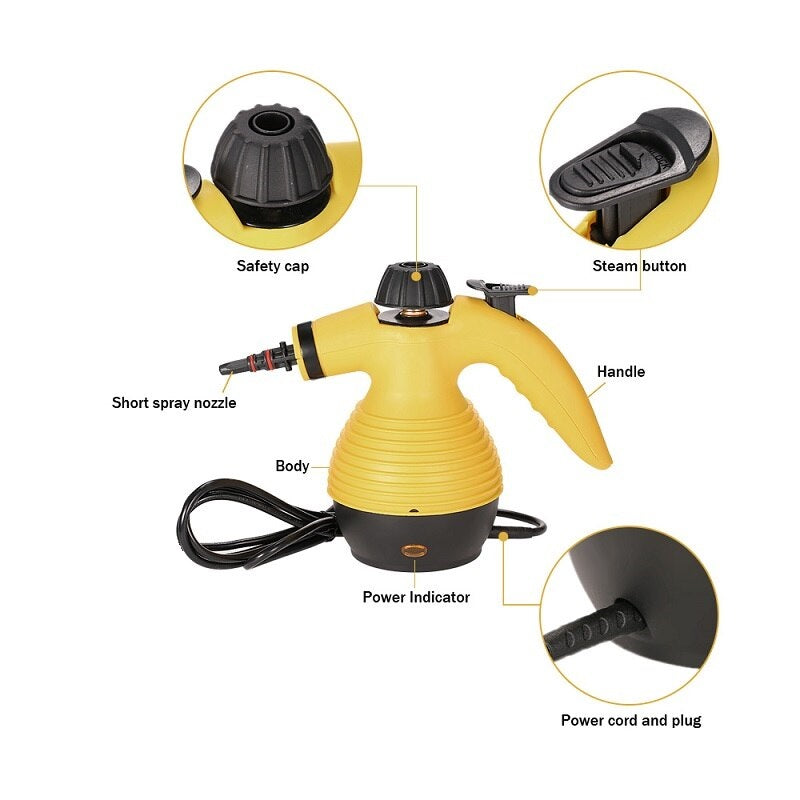 Portable Steam Cleaner Multifunction Steamer 1000W Household Vapor Cleaner