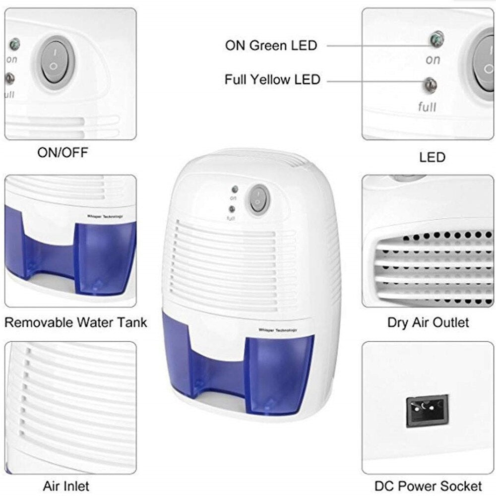 Dehumidifier 500ml Portable
