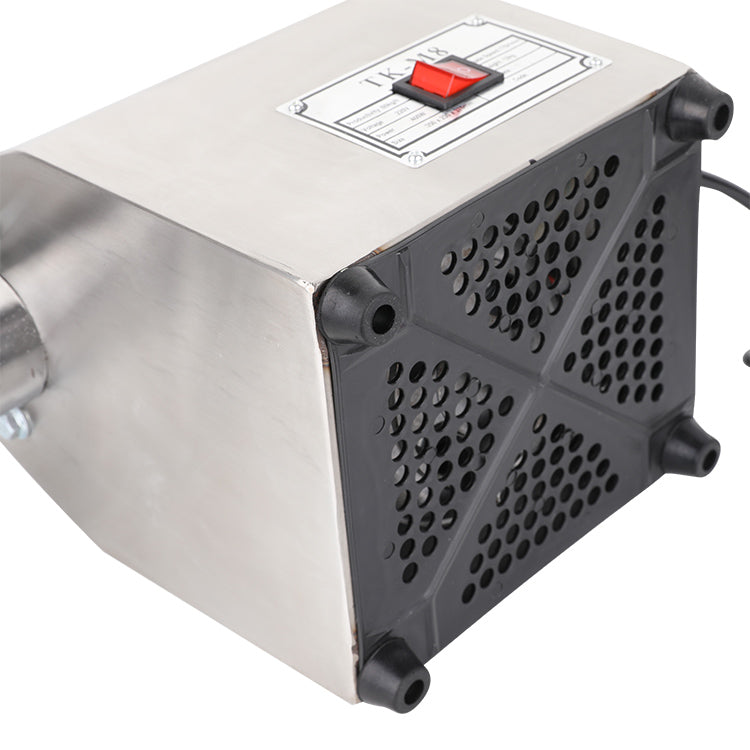 Meat grinder mincer with power cord visible