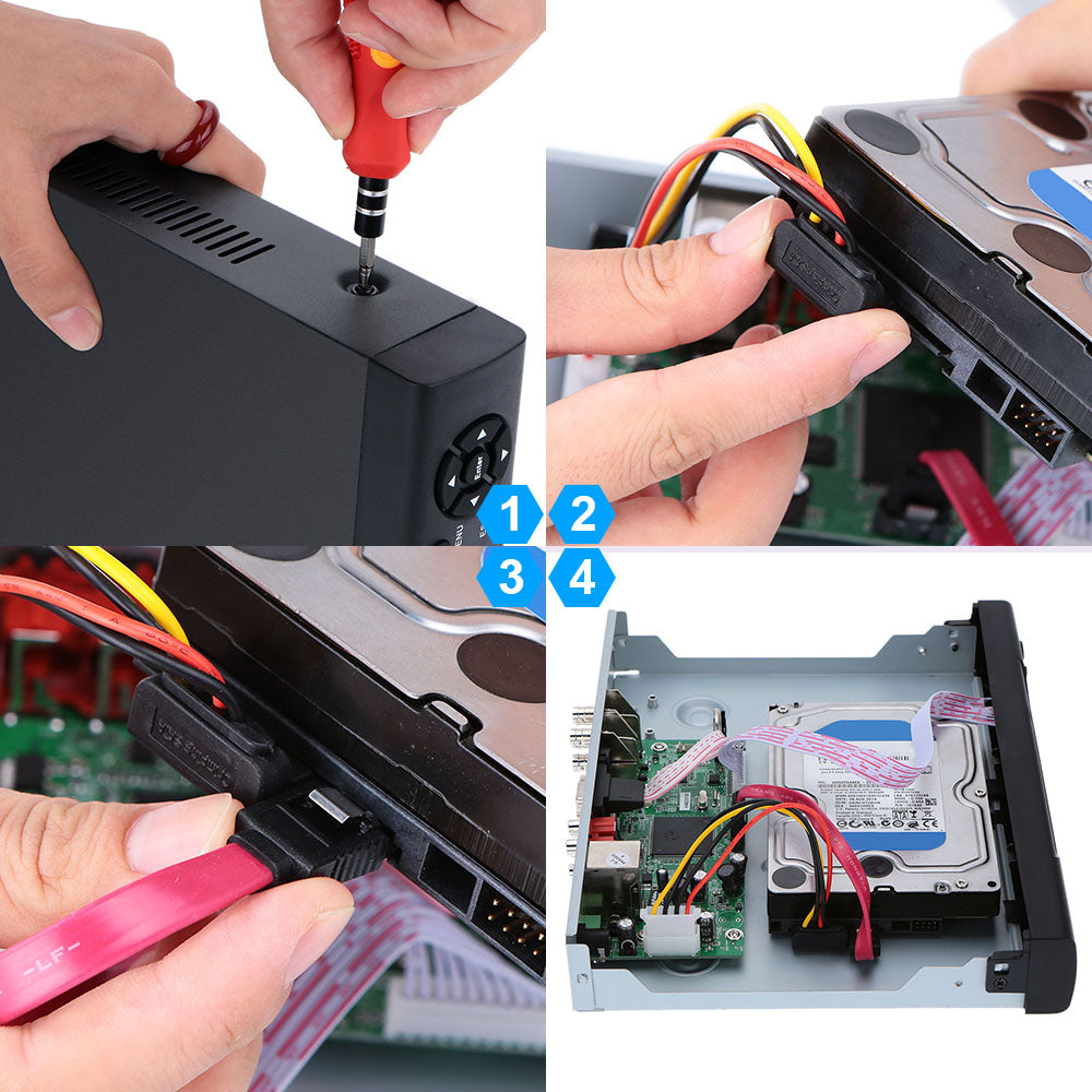 DVR 8CH recorder CCTV system with user manual