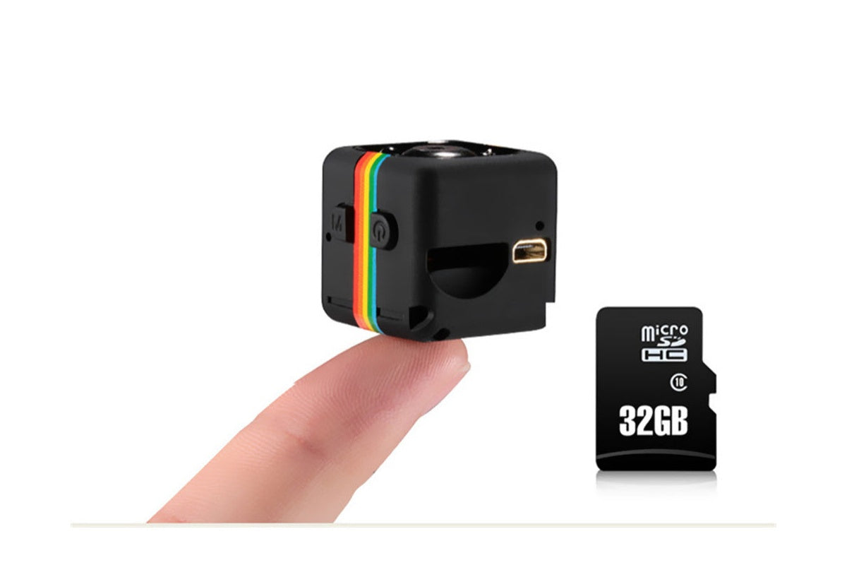 Close-up of lens and motion sensor