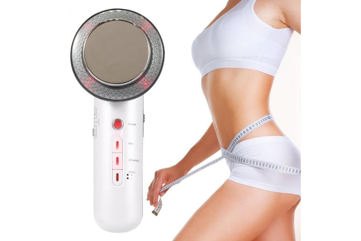 Ultrasound slimming device with ergonomic handle