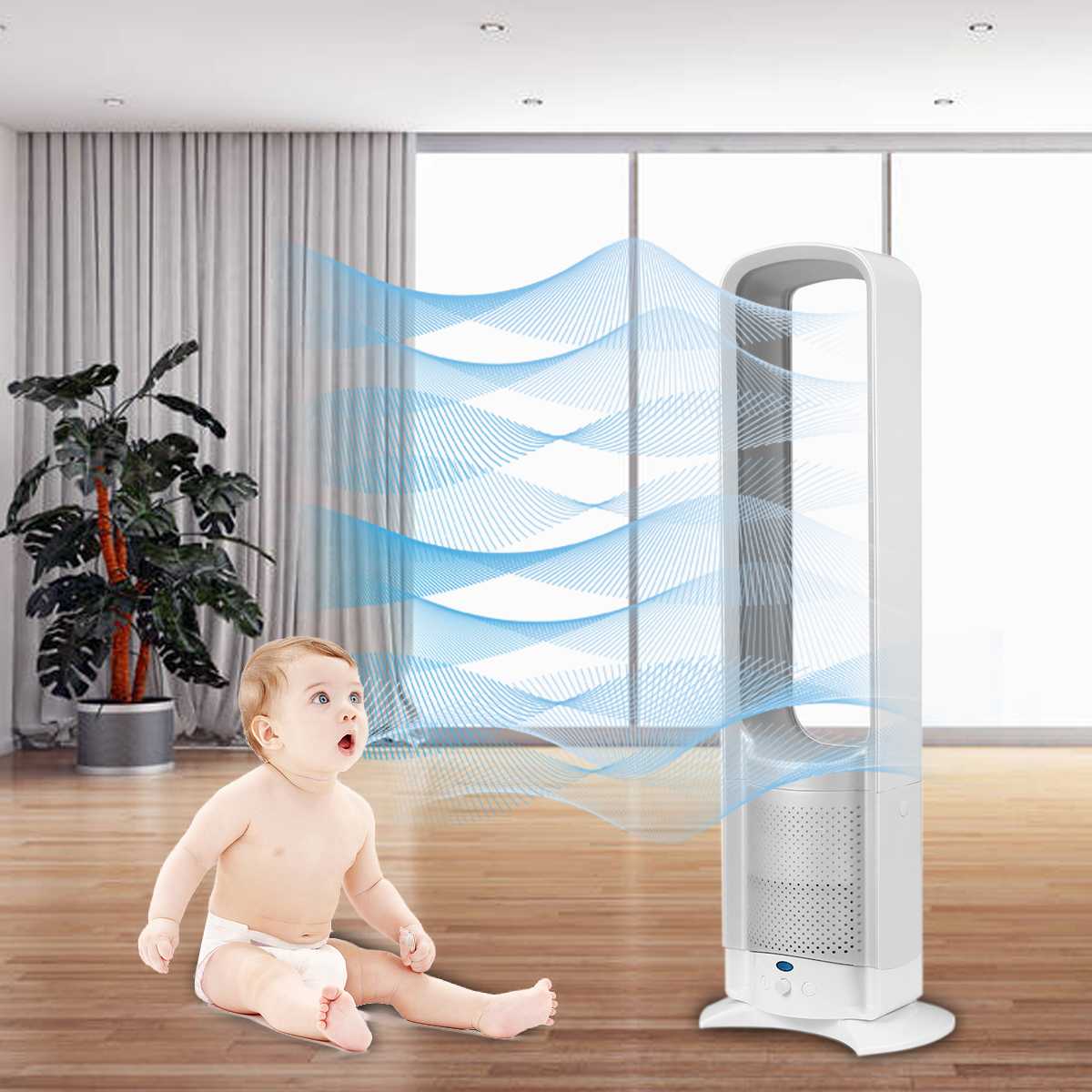 Bladeless Fan with Remote 32 Inch