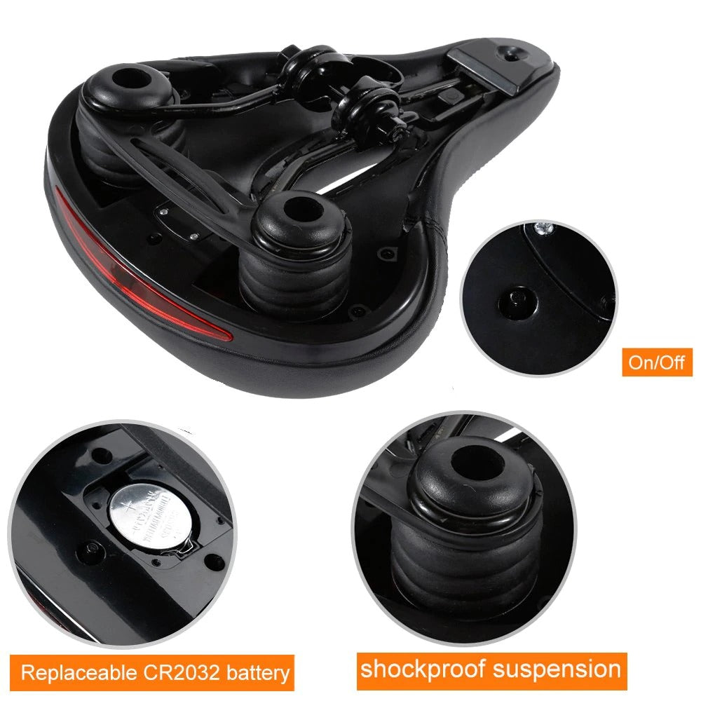 Bike Saddle Bike Seat With Tail light