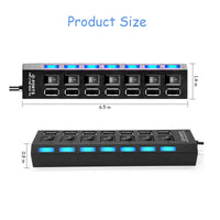 Thumbnail for Usb Hub 3.0 Splitter,7 Port Usb Data Hub