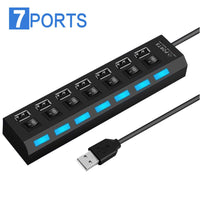 Thumbnail for Usb Hub 3.0 Splitter,7 Port Usb Data Hub