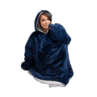 Thumbnail for Large front pocket on blanket hoodie