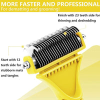 Thumbnail for Dog Cat Pet De-Matting Comb