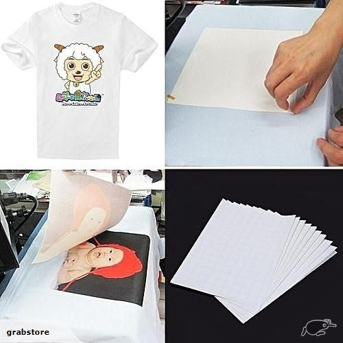 Heat transfer papers Iron on or Heat Press x 10