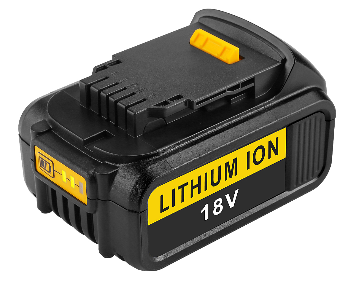 Battery terminals close-up for DeWalt DCB180