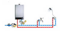 Thumbnail for Booster pump with flow switch and brass union
