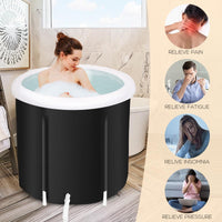 Thumbnail for Side view of portable ice bath tub 300L nylon reinforced