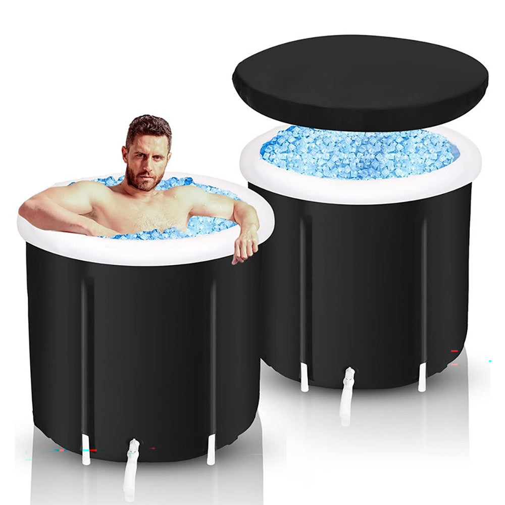 Portable ice bath tub 300L compact folded storage