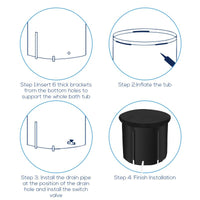 Thumbnail for Portable ice bath tub 300L outdoor use setup