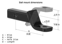 Thumbnail for Trailer Hitch Mount with 2 Inch Ball - The Shopsite