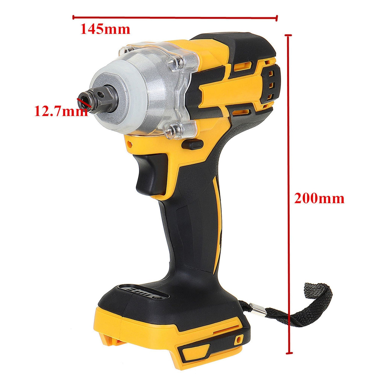 Impact wrench showing 12 inch square drive