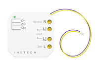 Thumbnail for Insteon Micro On/Off Switch Adapter, Inline Module, 2443-222 - Insteon Hub required for voice control with Alexa & Google Assistant