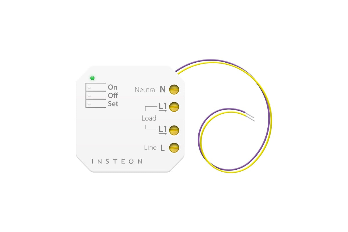 Insteon micro relay showing compact size