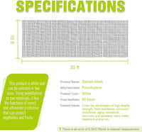 Thumbnail for 3 x 10M Insect Netting Vegetables Plant Crop Mesh Protection