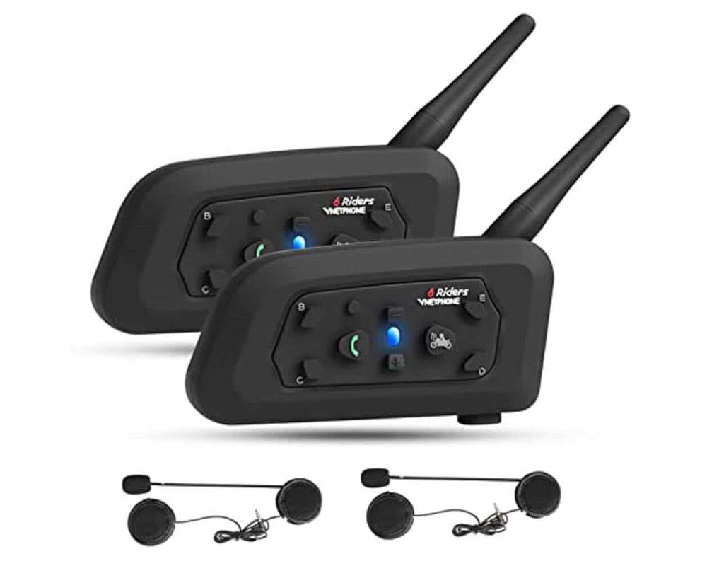 Motorcycle intercom with auto mobile call