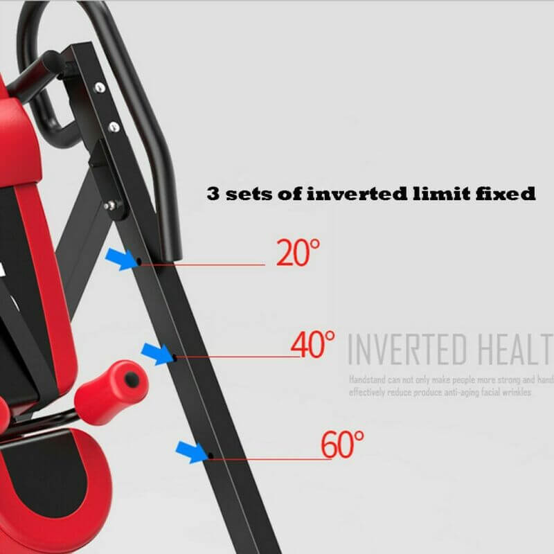 Inversion table with safety lock