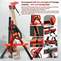 Thumbnail for Gravity Heavy Duty Inversion Table With Headrest Adjustable Protective Belt Ba