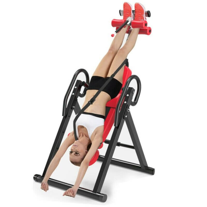 Inversion table with safety lock