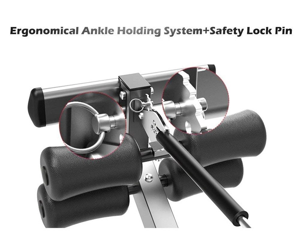 Inversion table ankle holders