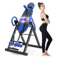 Thumbnail for Blue inversion table showing ergonomic features