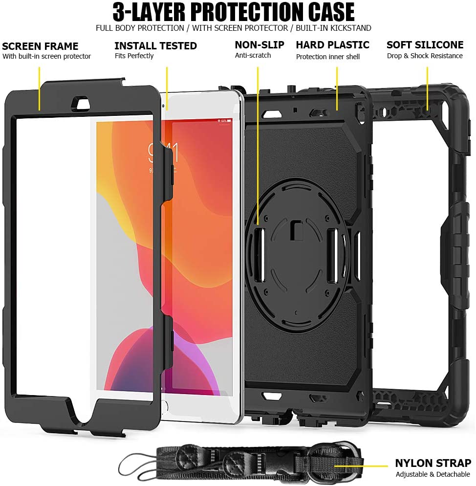 iPad 10.2 Case Rugged Shockproof Case - The Shopsite