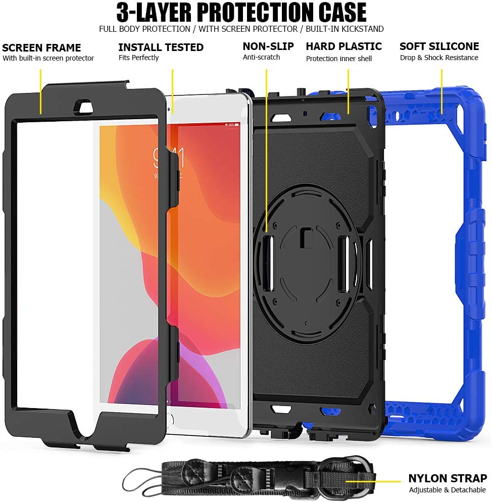 iPad 10.2 Case Rugged Shockproof Case - The Shopsite