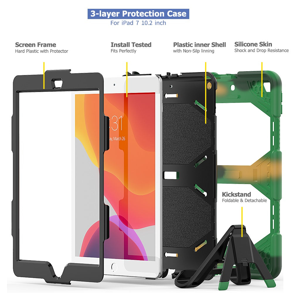 iPad 10.2 Case Rugged Shockproof Case
