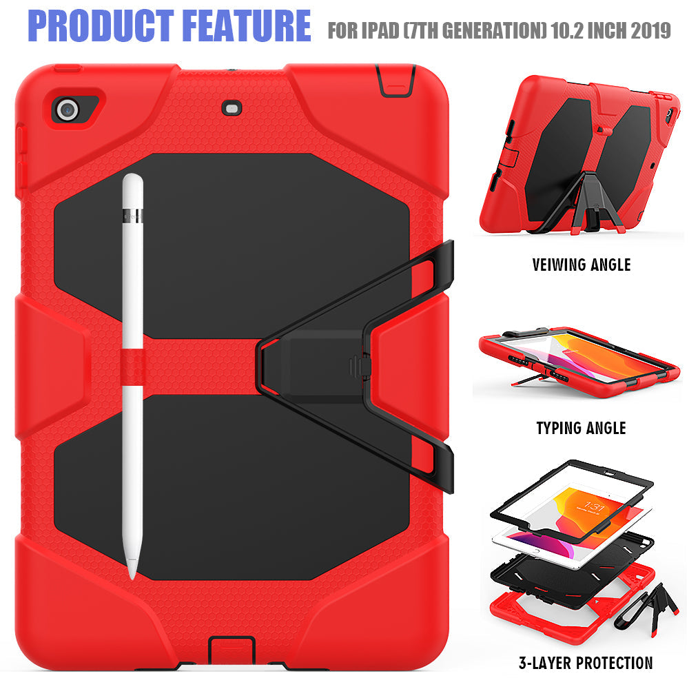 iPad 10.2 Case Rugged Shockproof Case