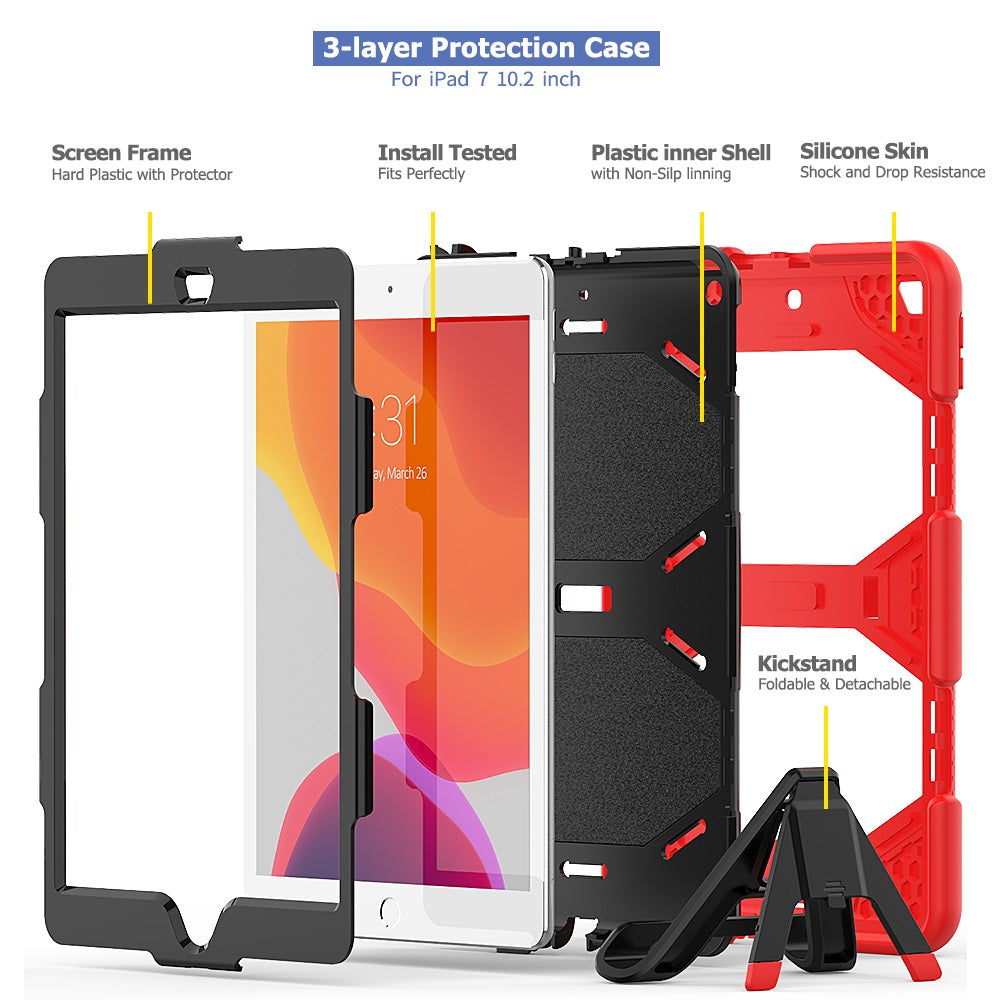 iPad 10.2 Case Rugged Shockproof Case