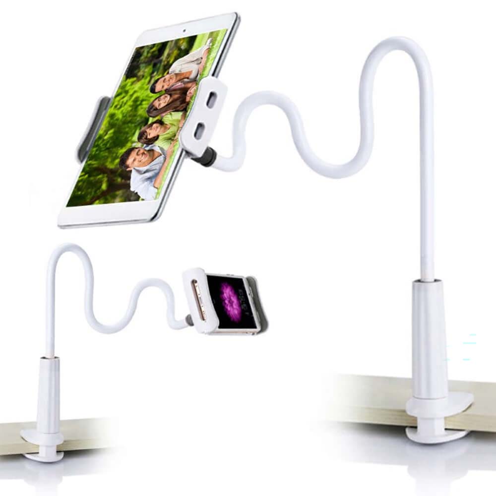 Side view of iPad holder and flexible arm