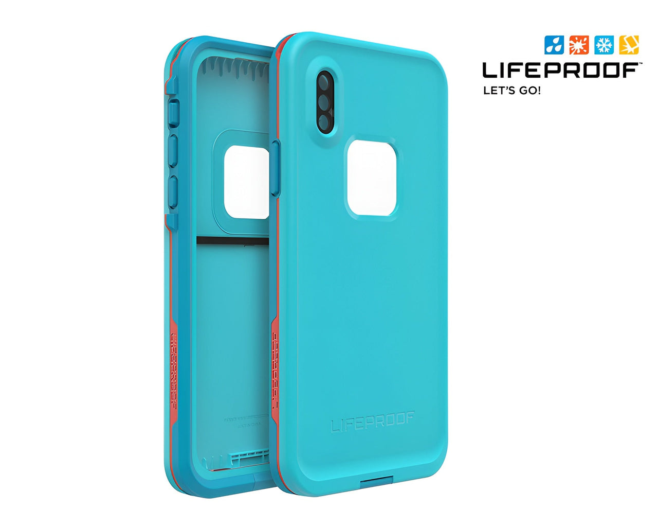 iPhone Xs Max case with snow and dirt proof design