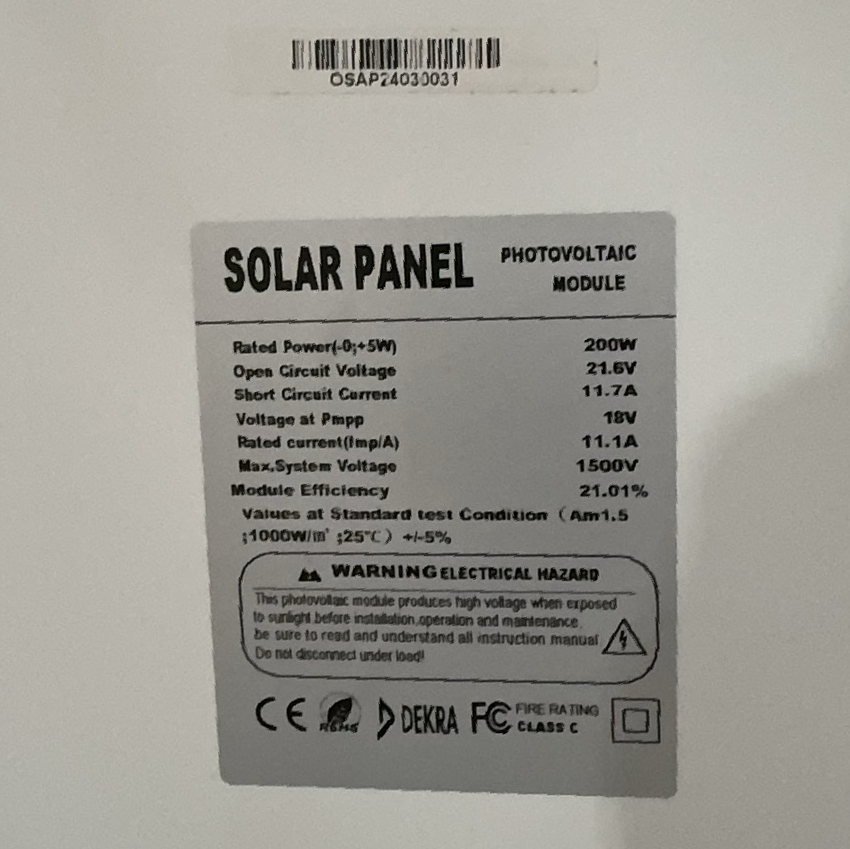 200W solar panel kit ready for installation