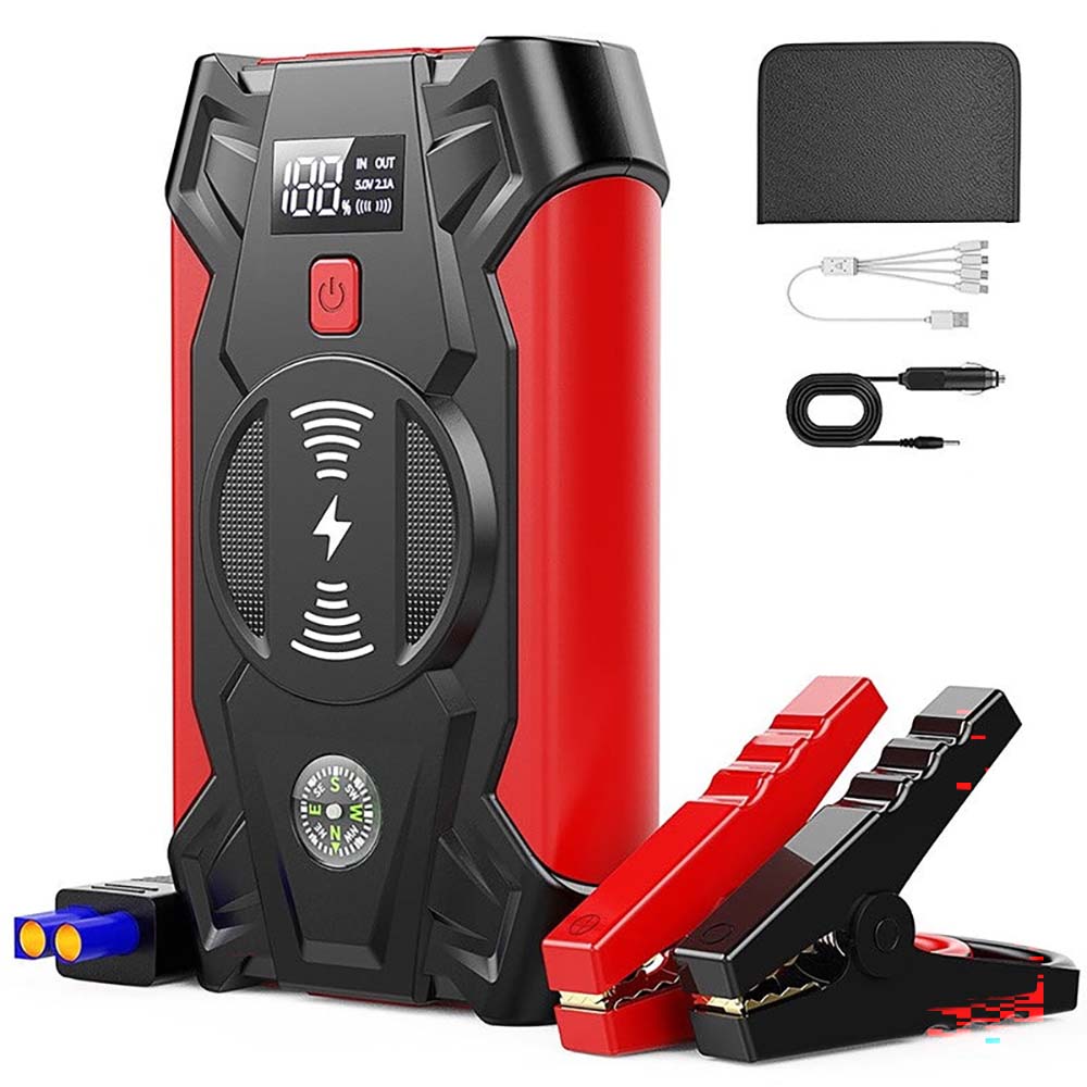 Jump starter with USB quick charge ports